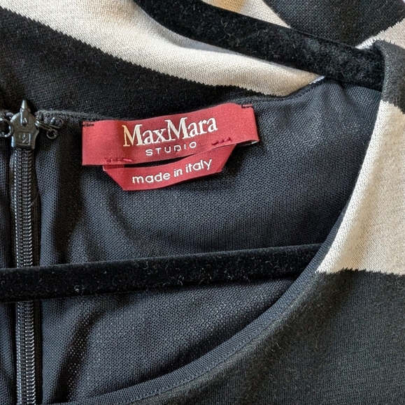 Max Mara Studio Zebra Print Midi Dress sz M - Picture 6 of 11